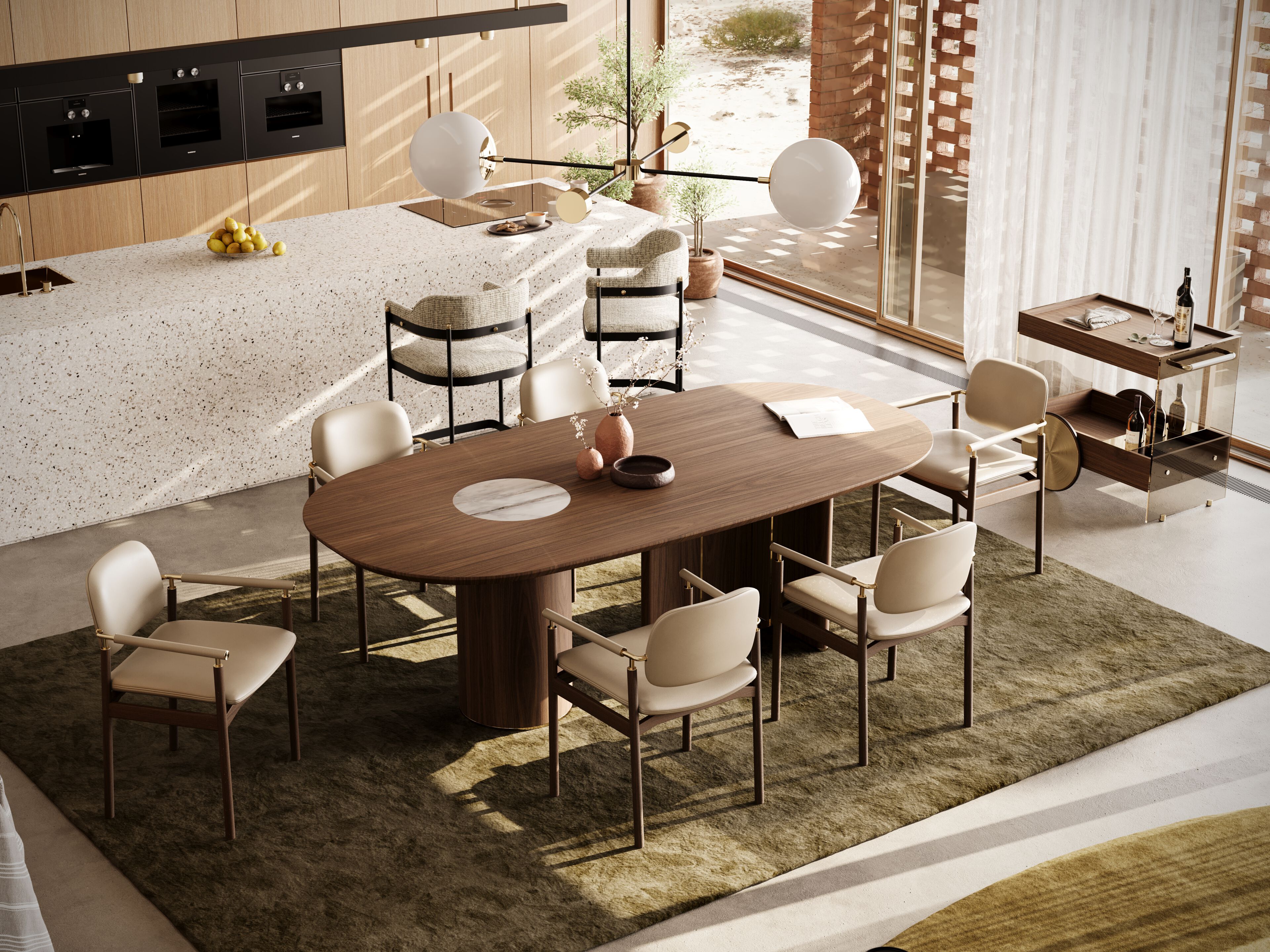 Деревянный овальный стол Laskasas Essence ARCH-00022522 - Вид №3