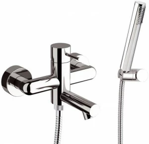 Rubinetterie Mariani Настенный комплект для ванны из латуни с ручным душем на 2 отверстия Ultraminimal 230/um