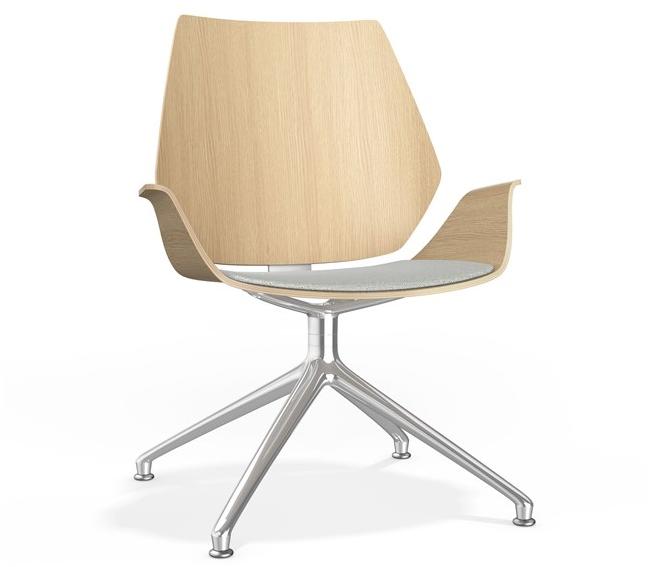 Casala Мягкое вращающееся кресло на жердочке Centuro iv lounge 4941/10-11 - Вид №1