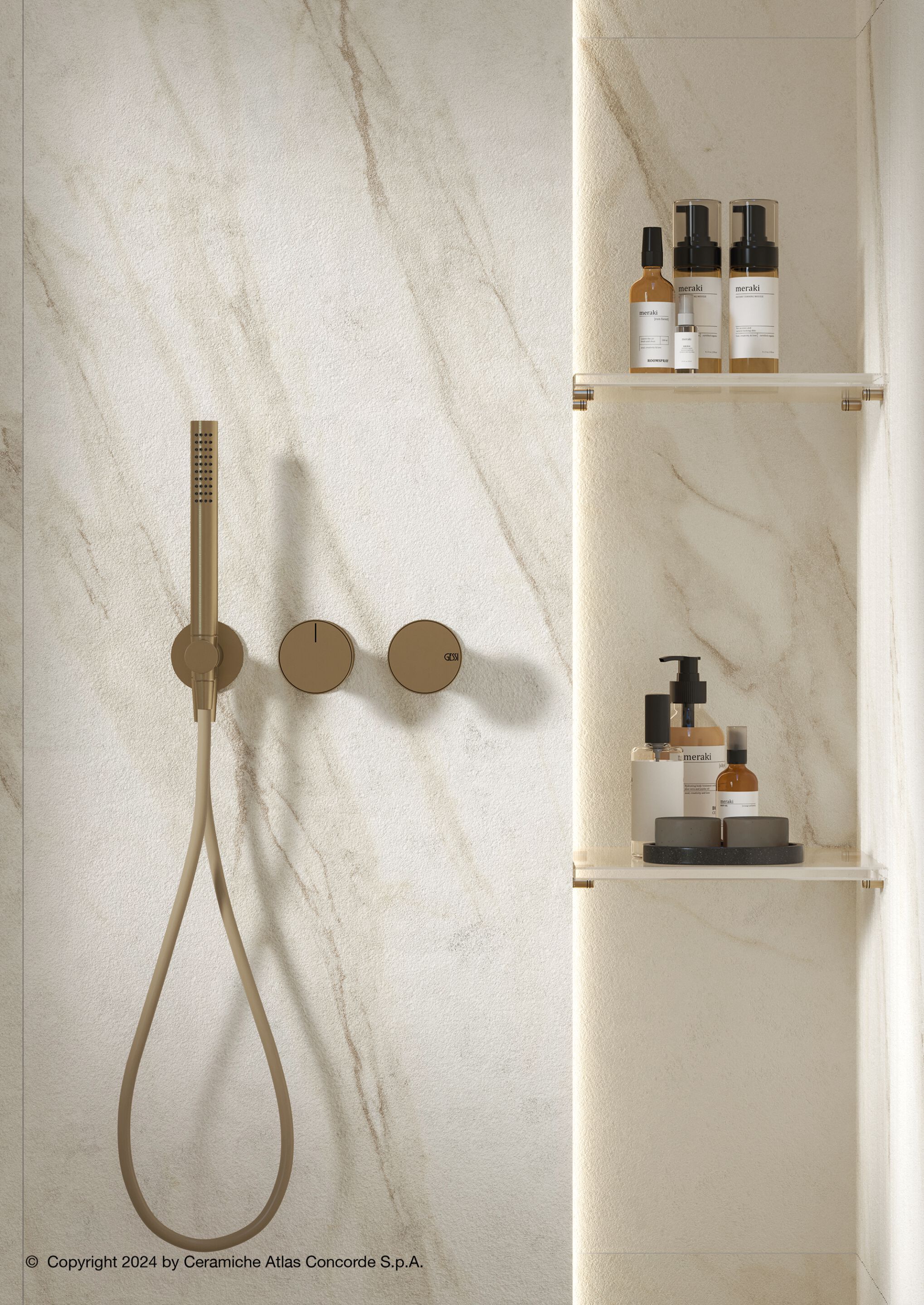 Трехмерная облицовка керамогранита с мраморным эффектом для интерьера Atlas Concorde ARCH-00125054 - Вид №30