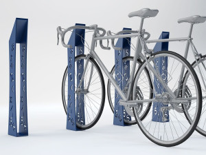 Стальной боллард / держатель велосипеда