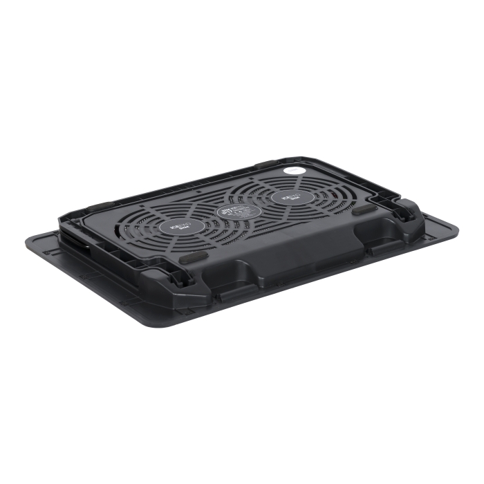 IP17 laptop cooling black (17,3", 2x(125x125), 2x2 led backlight, black plastic+metal mesh, 3 types height adjustable ) STM Santreyd  - Вид №4