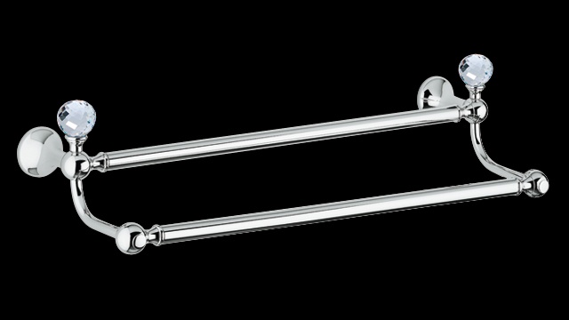 FS216 Держатель для полотенец, двойной, 40 см bagno&associati FOLIE Bagno & Associati
