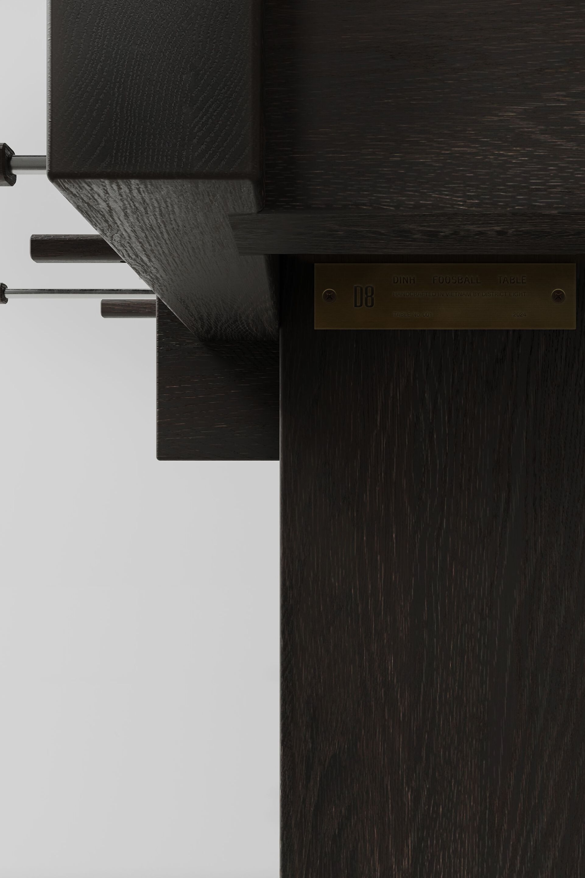 Прямоугольный дубовый кальциобалилья District Eight Dinh ARCH-00016765 - Вид №4