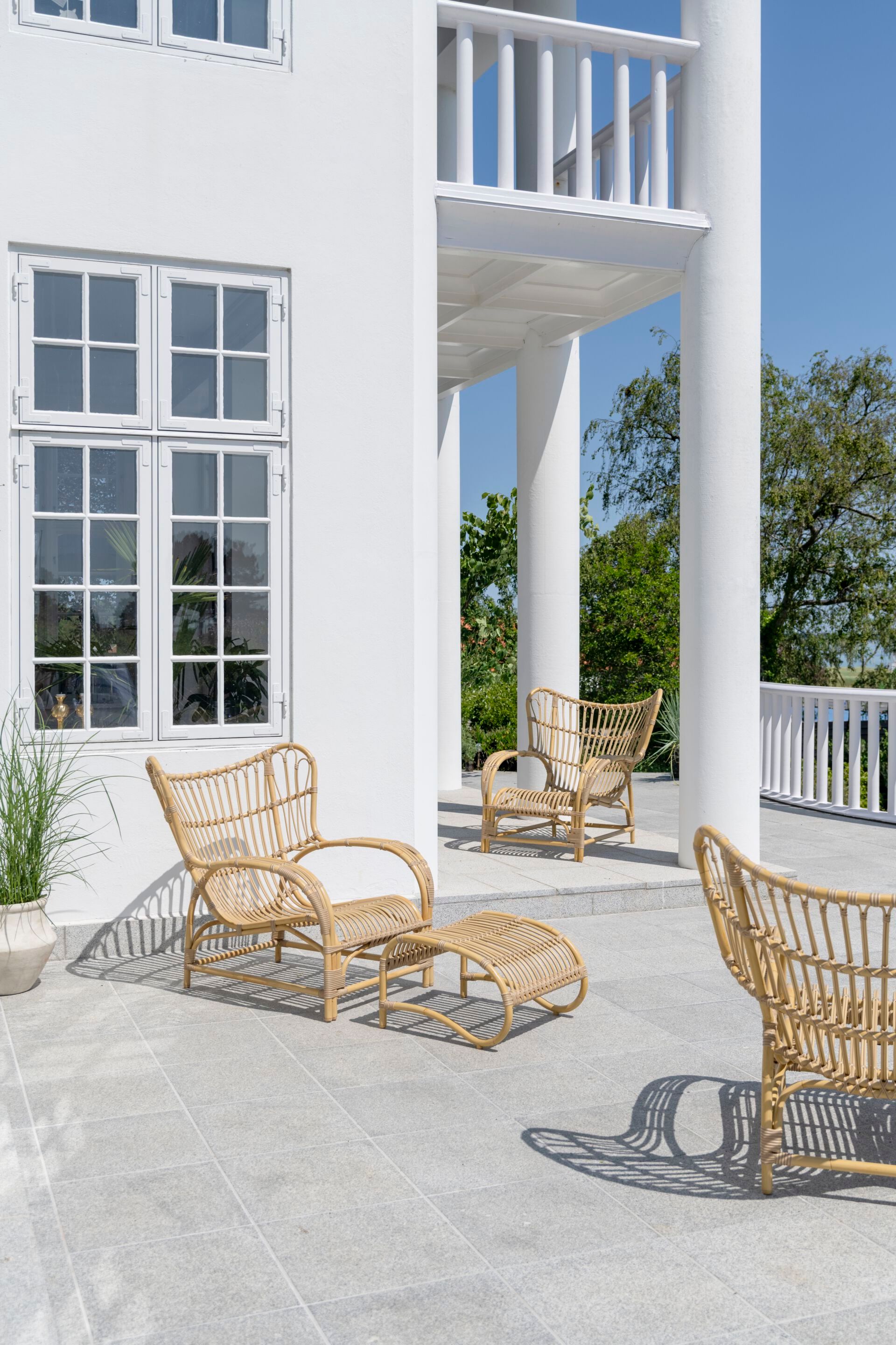 Садовая подставка для ног из Алу-ротанга и ArtFibre Sika Design Exterior ARCH-00137669 - Вид №3