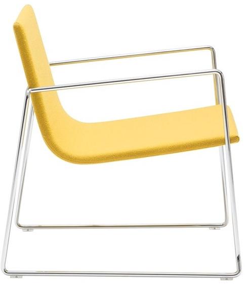 Andreu World Штабелируемое мягкое кресло-санки Lineal Bu0589 - Вид №1