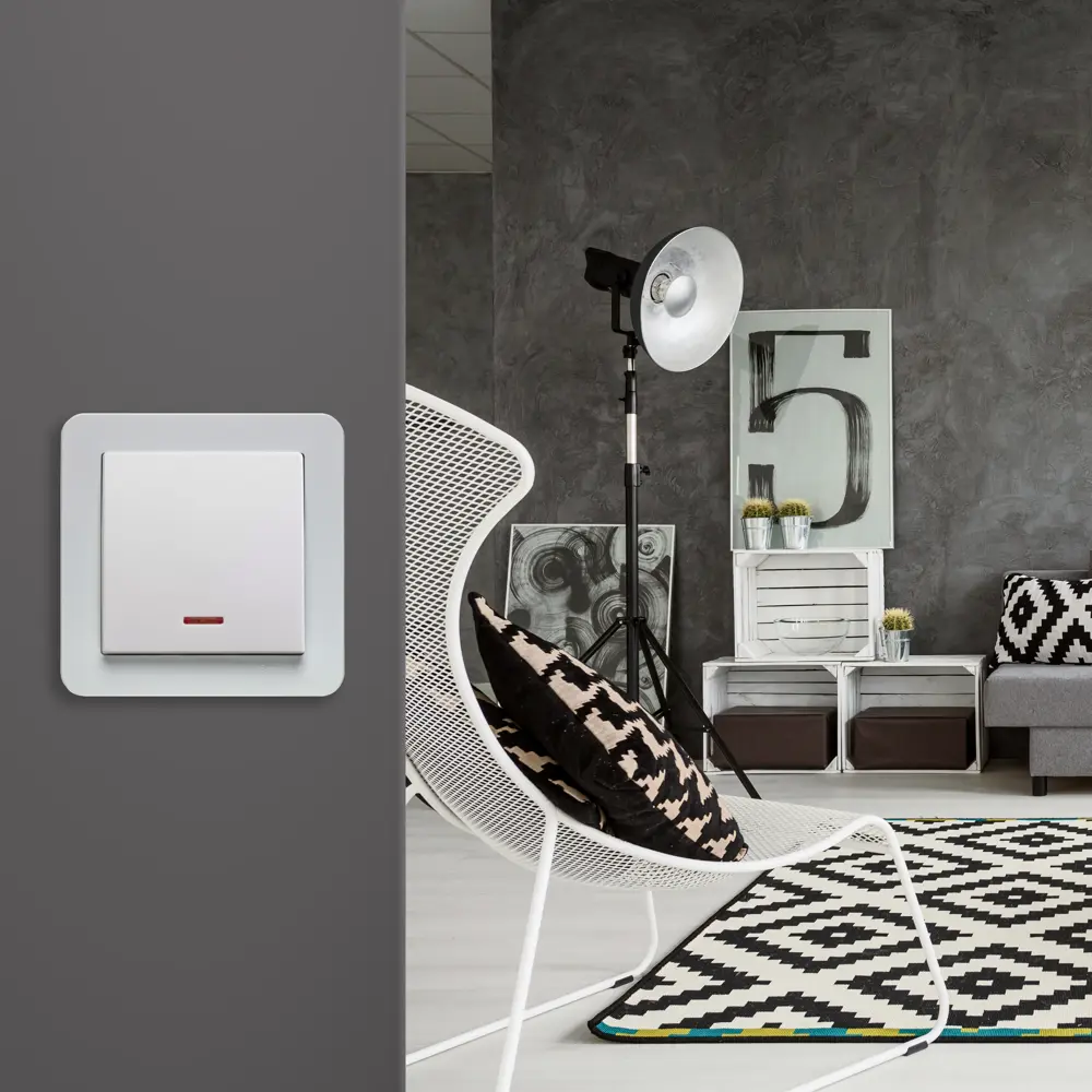 Рамка Systeme Electric W59 Deco для розеток и выключателей - белая защита 82593327 STLM-0030820 - Вид №5