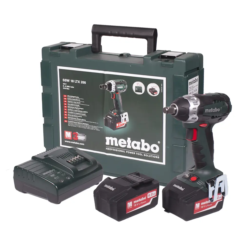 Гайковерт аккумуляторный Metabo SSW 18 LTX, Li-ion 18 В STLM-2206456 - Вид №2