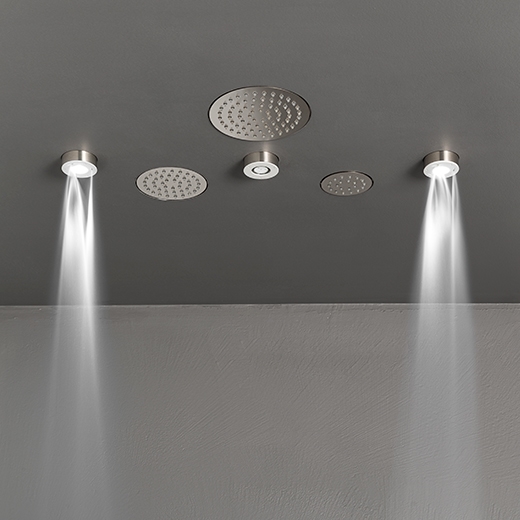 Встроенный душевой головки с DELRIN® конца, Струя и LED хромотерапия  FRE164 CEADESIGN  - Вид №2