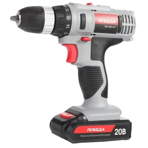 Дрель-шуруповерт аккумуляторная Победа ДА-20/2 Ли, 20 В Li-ion 2x2 Ач