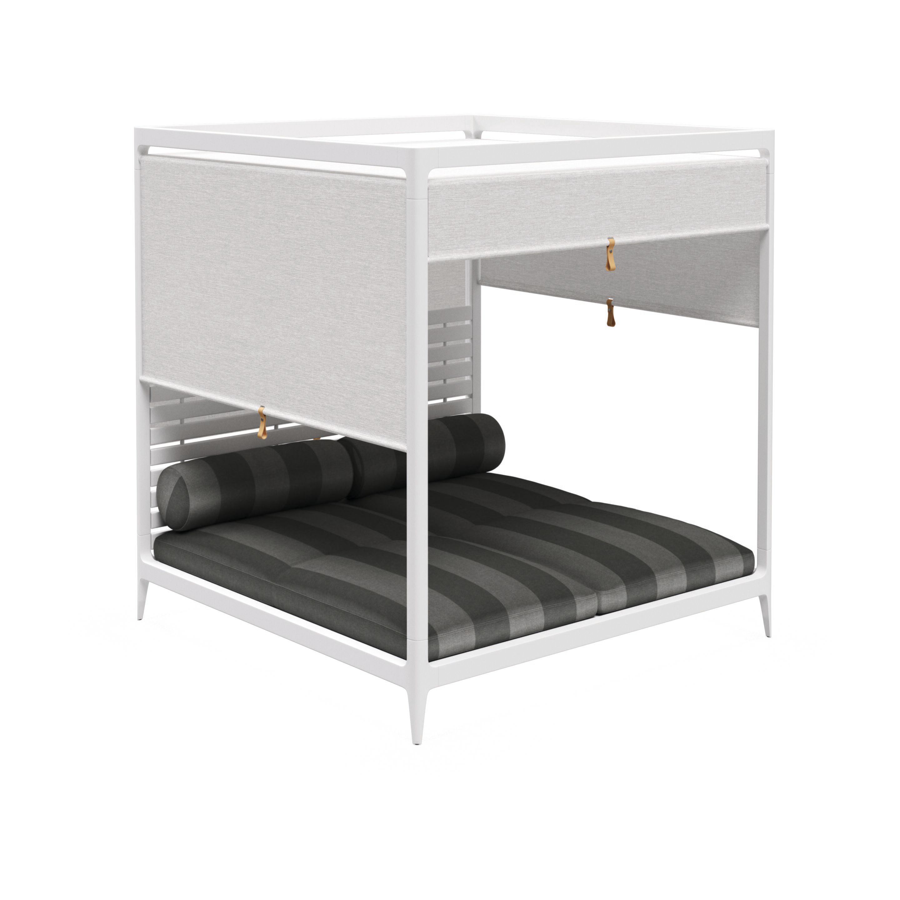 Ткань и алюминиевая Садовая кровать с навесом Gloster сетка ARCH-00086021 - Вид №1