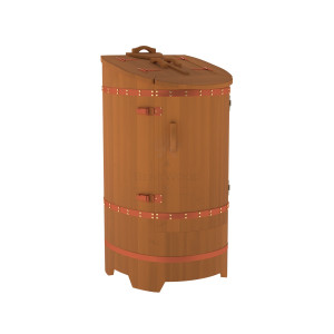 913 Фитобочка со скосом "Премиум" цвет коньяк, покрытие тиковым маслом, фурнитура 007 Alyarus