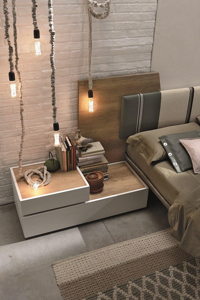 Gruppo Tomasella Двуспальная кровать из ткани с мягким изголовьем Diagonal sun-id-1486531 - Вид №5