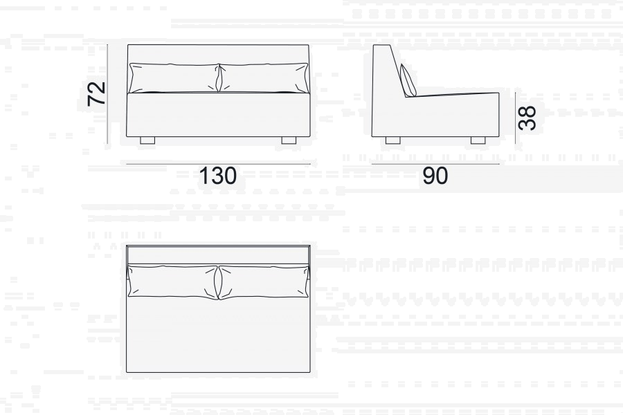 Gervasoni Модульный тканевый диван с шезлонгом More sun-id-1508981 - Вид №3