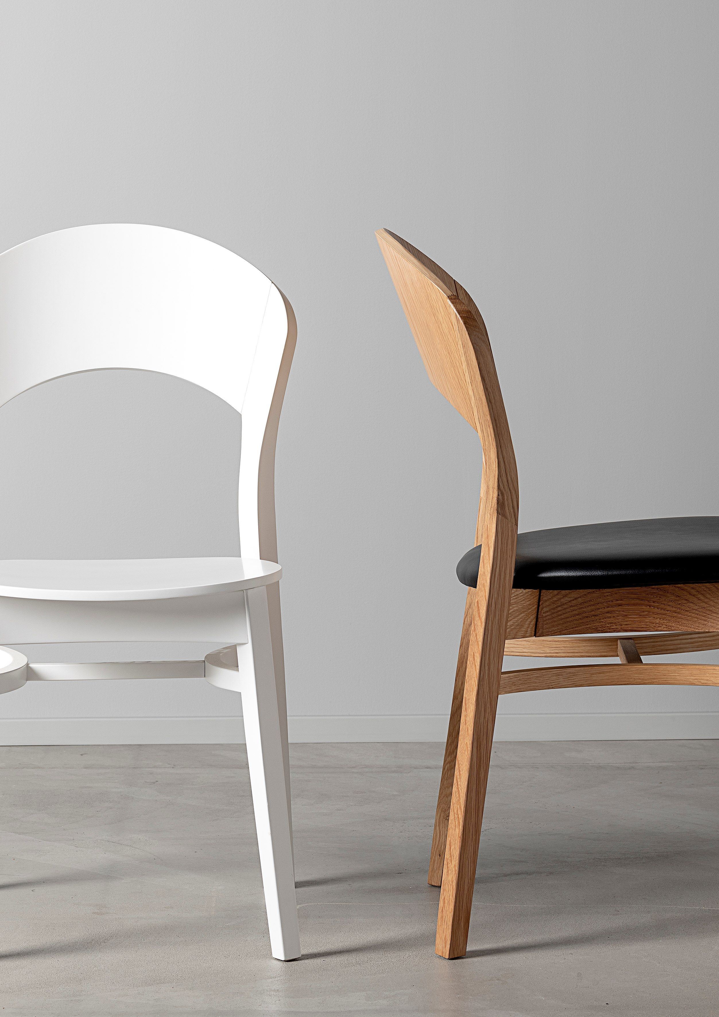 Дубовый стул с мягким сиденьем Hans K Rainbow ARCH-00137432 - Вид №10