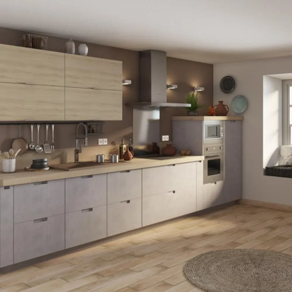 Фасад для кухонного шкафа Берлин 32.9x76.5 см Delinia ID МДФ цвет серый 82011391 STLM-2097565 - Вид №4