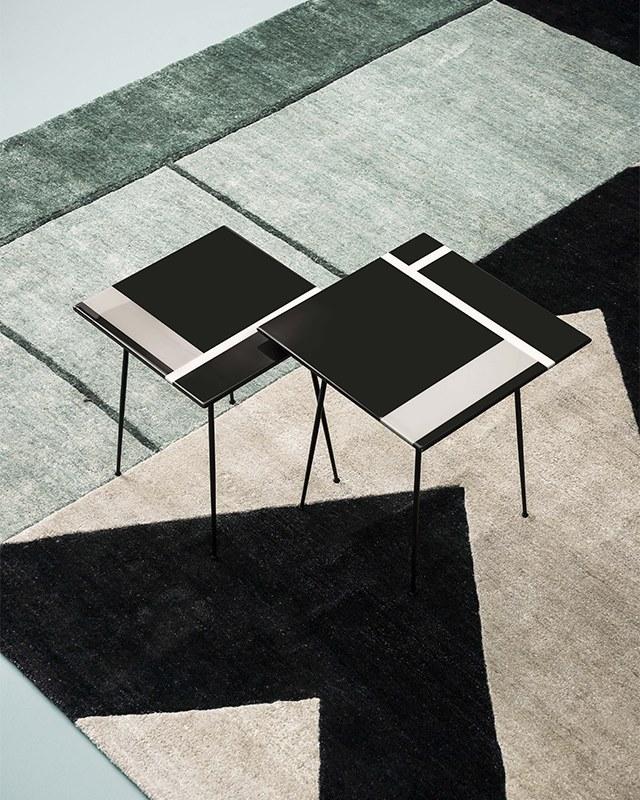 BAXTER Прямоугольный коврик из бамбука ручной работы из шелка sun-id-1384129 - Вид №6