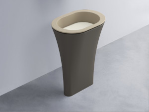 AMLA65-AV+AMPILO-TL+AMCOLO-FN Раковина Amedeo Ovale отдельностоящая cielo Enjoy + Amedeo