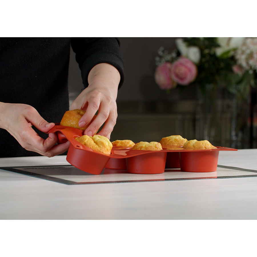 20.023.00.0065 Форма для приготовления маффинов muffin 18 х 33,5 см силиконовая Silikomart  - Вид №7