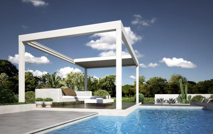 DIRELLO Самонесущая моторизованная пергола со сдвижной крышкой sun-id-1384992 - Вид №4