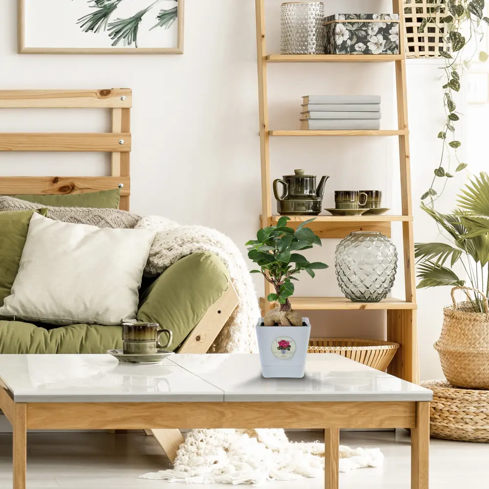 Горшок Le Parterre от ТЕК.А.ТЕК — кремовый пластиковый для растений с системой полива 14081796 Партер STLM-0004245 - Вид №2