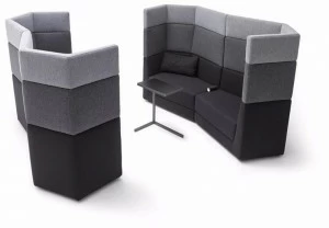 COR Диван из ткани с высокой спинкой Scope