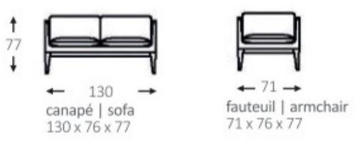 Duvivier Canapés Кресло со съемным кожаным чехлом с подлокотниками Allure Alluxe10 - Вид №2