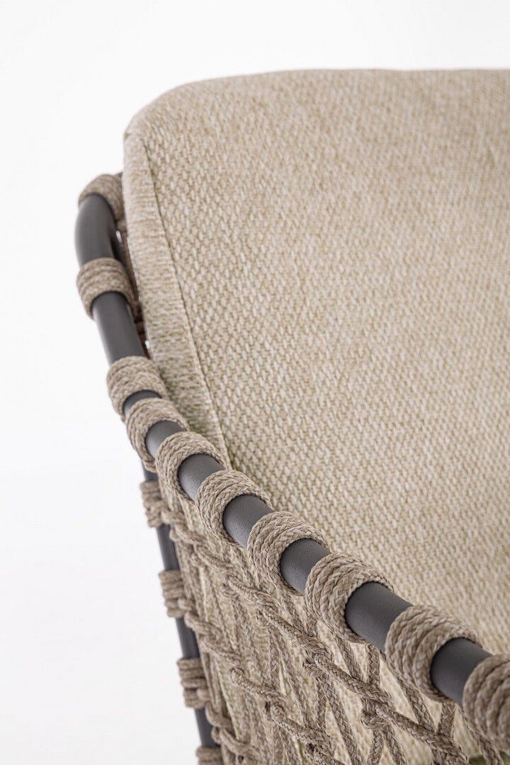 Веревочный садовый стул со встроенной подушкой BIZZOTTO Ivissa ARCH-00125255 - Вид №1