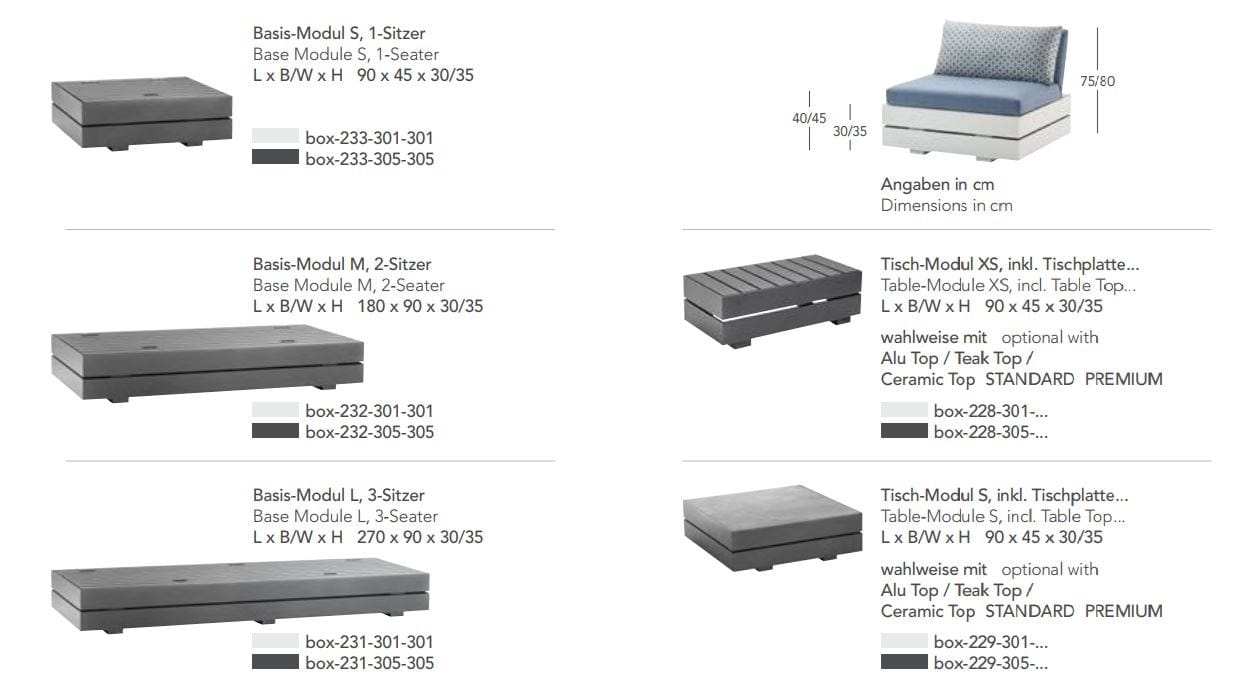 Угловой садовый диван из ткани solpuri Boxx ARCH-00050179 - Вид №12