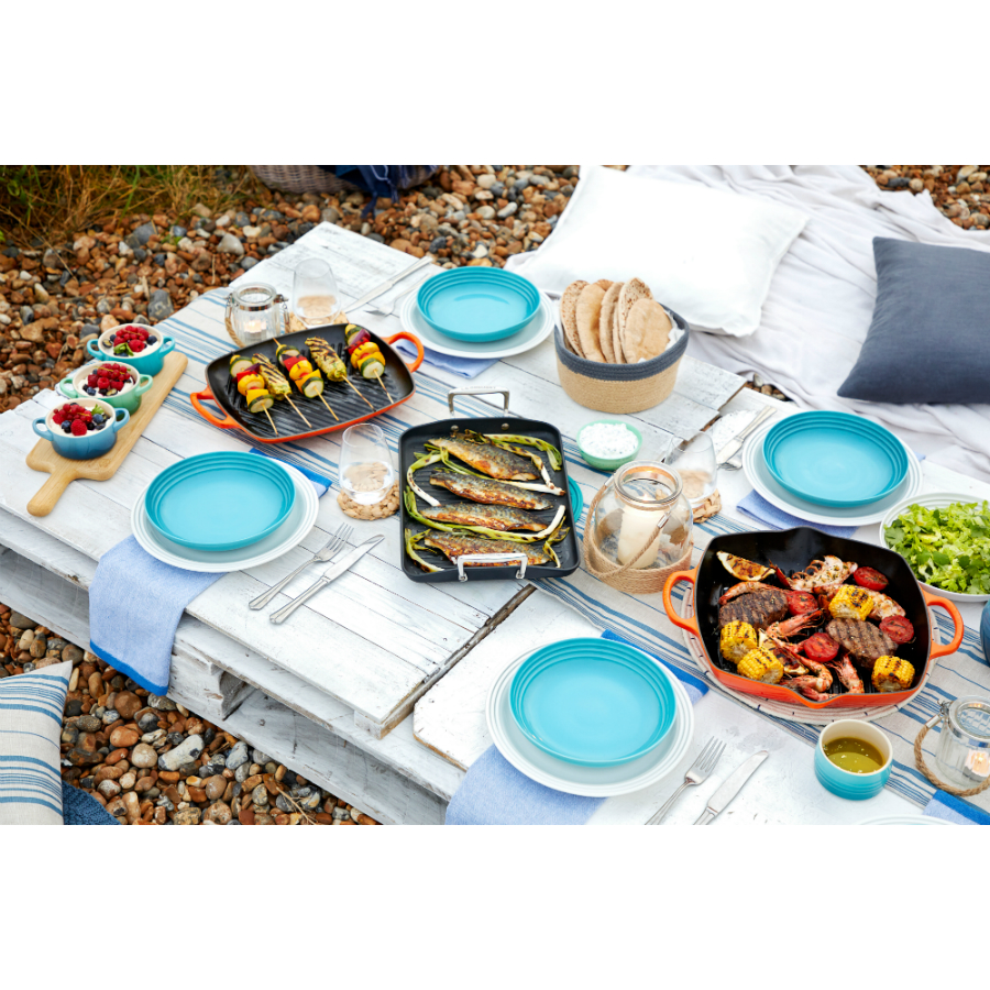 Сковорода-гриль чугунная Le Creuset, прямоугольная, 30 см, оранжевая 20201300900422 - Вид №6