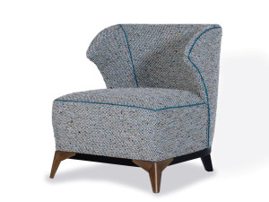 Кресло из ткани букле