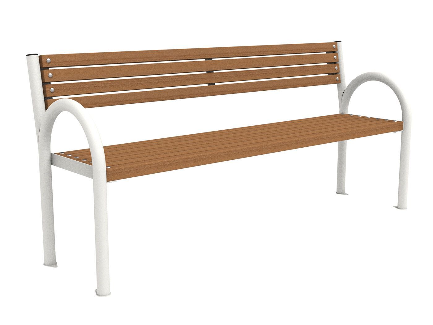 Скамья из окуме со спинкой Lazzari PARCO PRESTIGE ARCH-00009114 - Вид №6