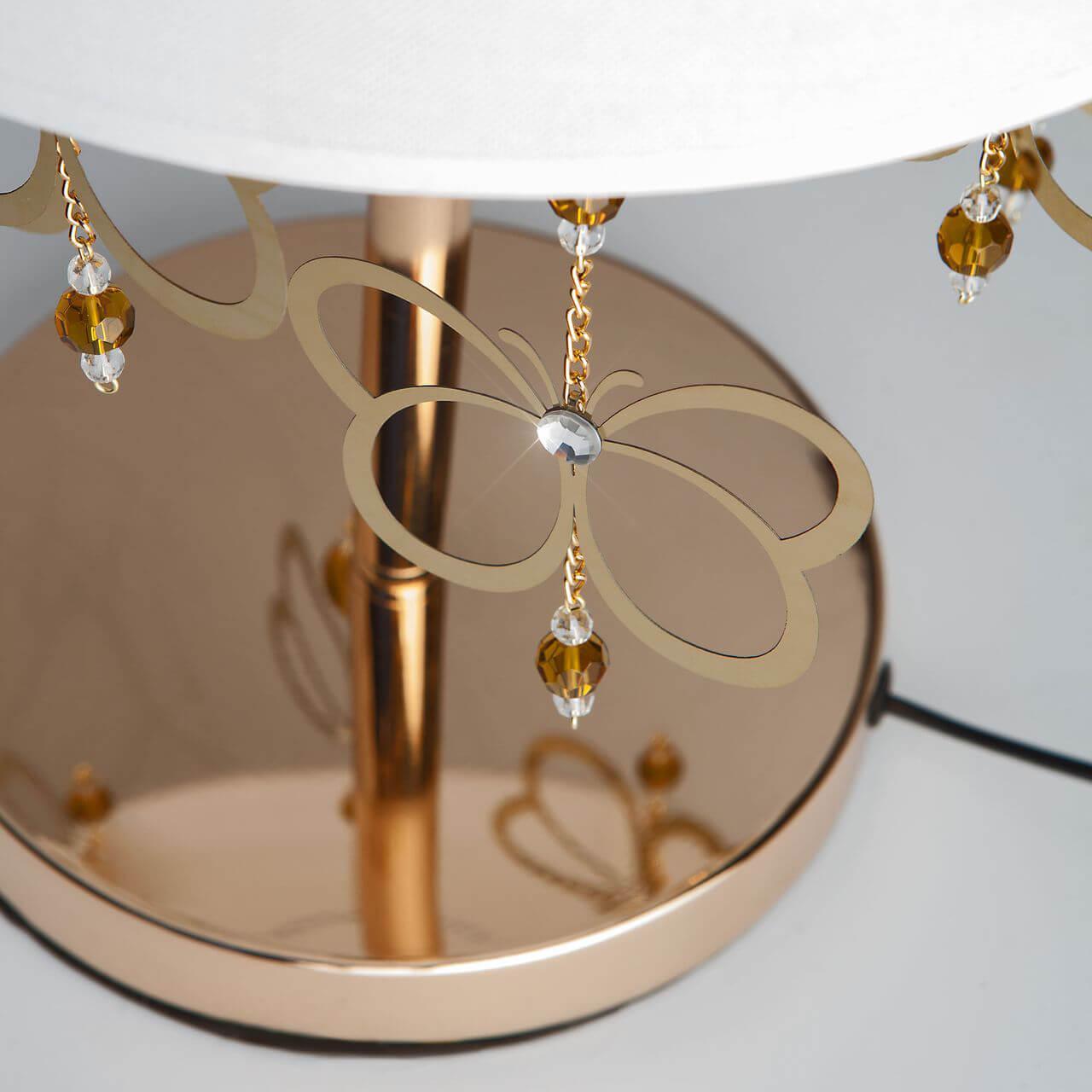 Лампа настольная белая с серебристым Bogates 01095/1 BOGATES PAPILLON 00-3907260 Белый;серебро - Вид №2