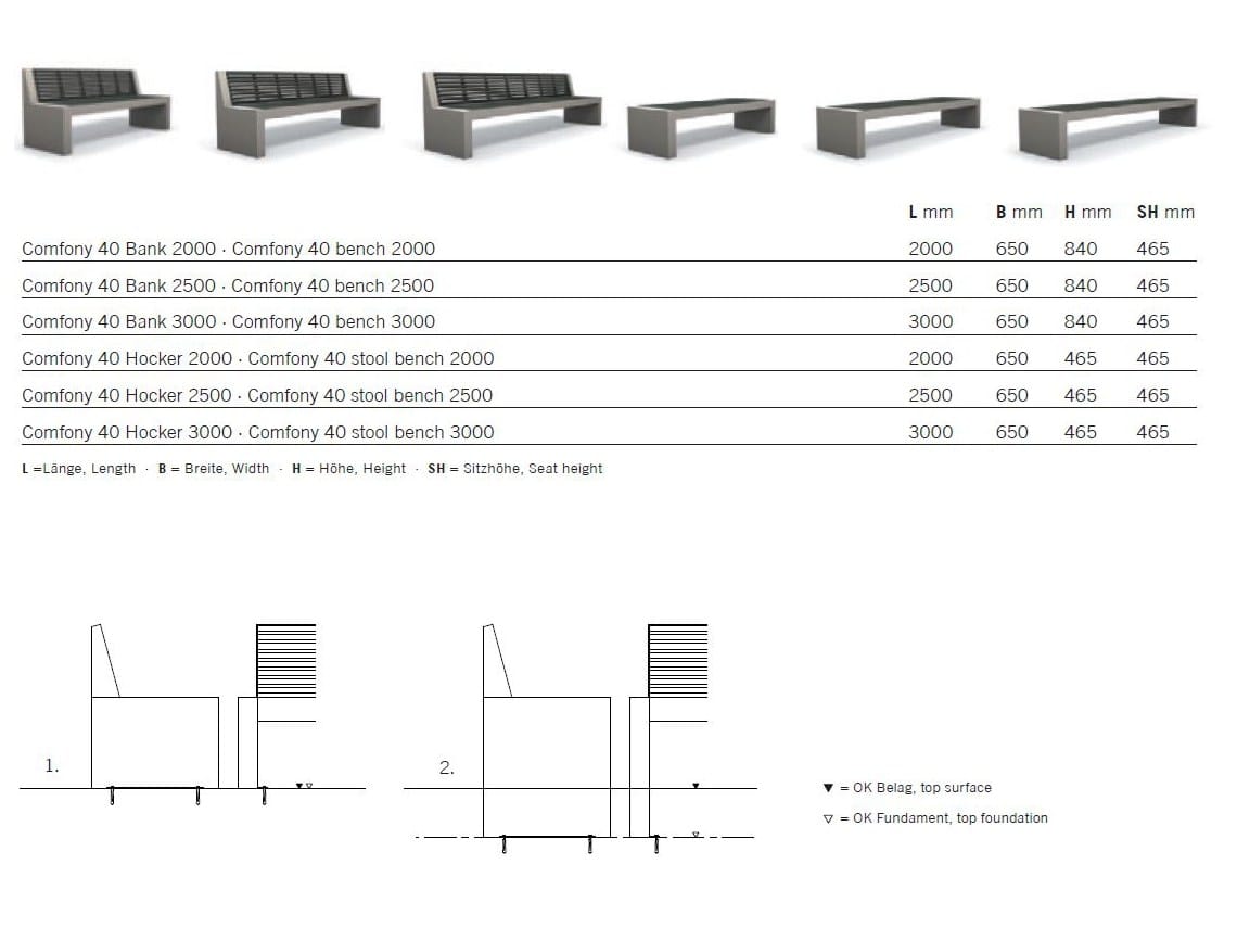Скамейка из нержавеющей стали и ПЭТ со спинкой BENKERT BANKE Comfony ARCH-00024091 - Вид №5