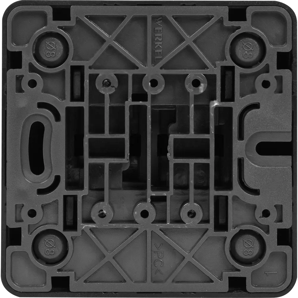 Выключатель WERKEL Gallant — элегантный двухклавишный в чёрном матовом исполнении 82063368 STLM-0018560 - Вид №3