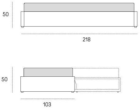 Casamania & Horm Дормез со съемным чехлом из ткани sun-id-1454558 - Вид №9