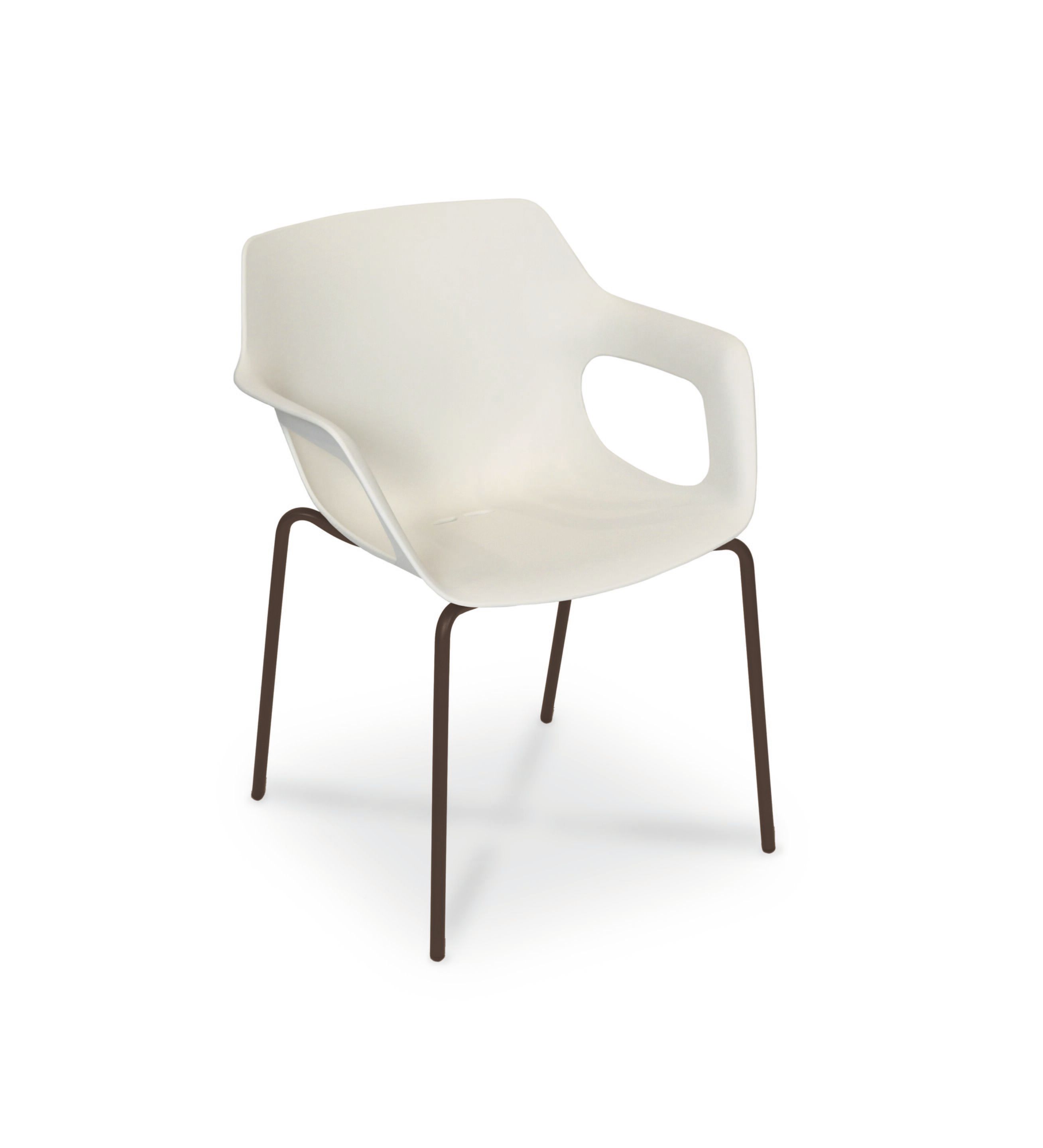 Рециркулированный пластиковый штабелируемый стул с подлокотниками FISCHER MÖBEL Tempus ARCH-00012753 - Вид №9