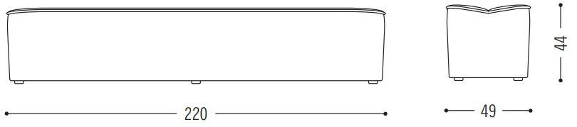 COR Скамейка из ткани Nenou sun-id-1479070 - Вид №7