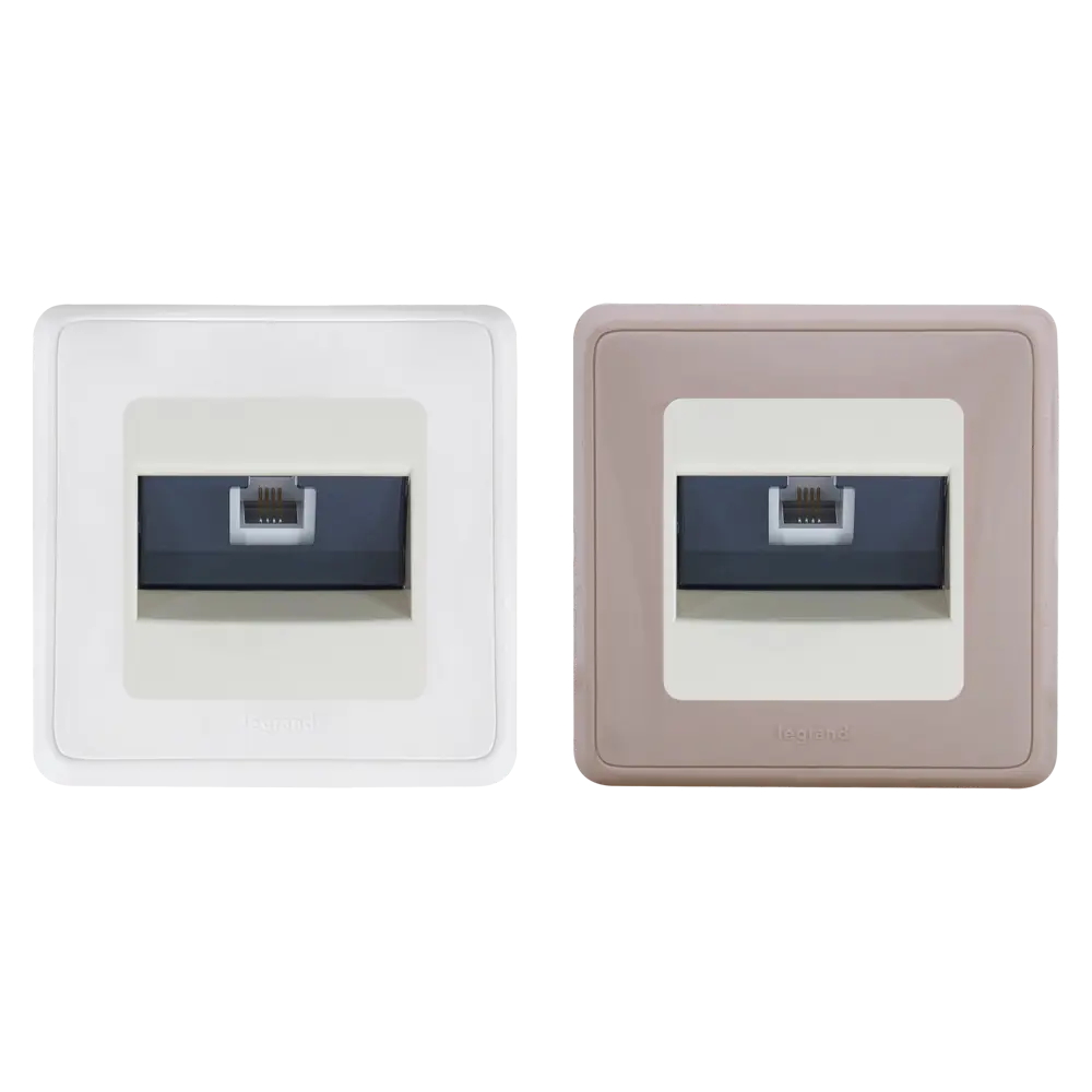 Телефонная розетка встраиваемая Legrand Cariva RJ11, цвет слоновая кость 11647811 STLM-2123272 - Вид №1