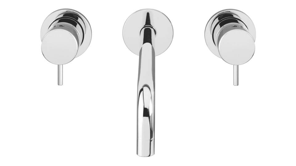 T1.16.3F Смеситель для раковинины настенный с автоматическим клапаном Waterrevolution Line FLOW Water Evolution  - Вид №1