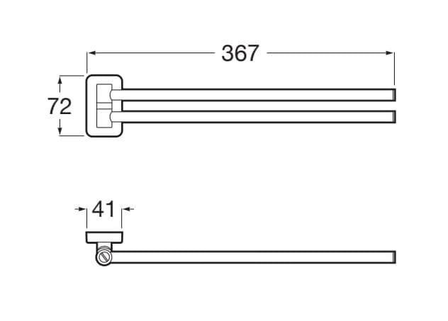 Металлический держатель для полотенец Roca ARCH-00079720 - Вид №1