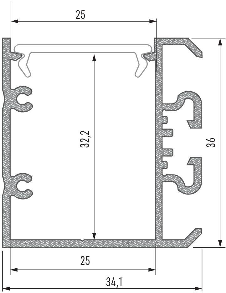 Lumines Lighting Линейный световой профиль для светодиодных модулей  10-0394-10  - Вид №5
