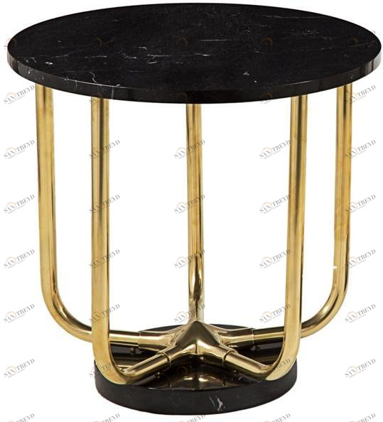 Il Bronzetto Круглый журнальный столик из мрамора Timeless Star01