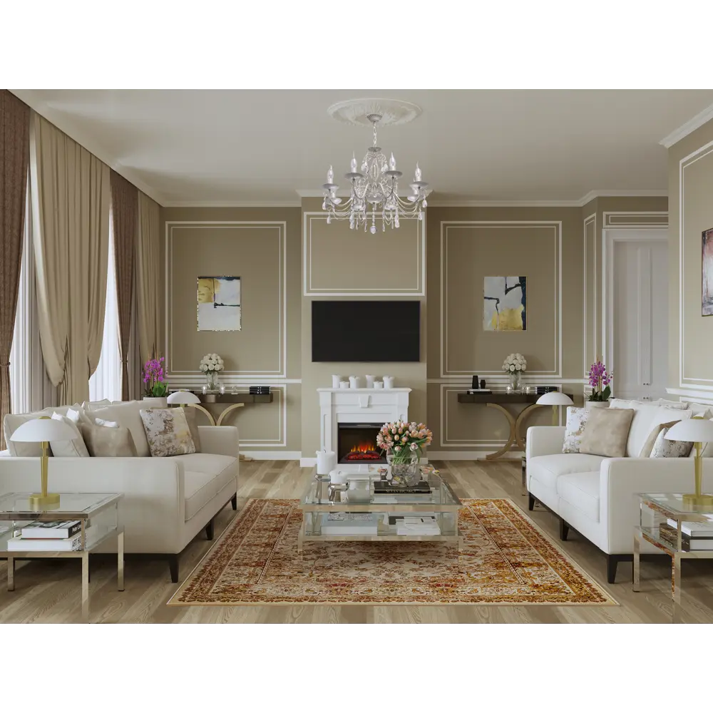 Плинтус потолочный полистирол ударопрочный Decomaster D132 белый 20x20x2000 мм STLM-2159428 - Вид №3