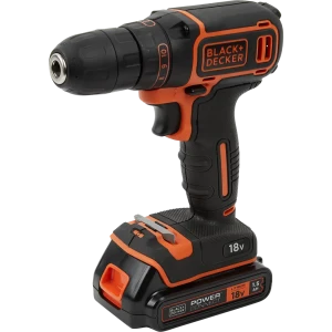 Дрель-шуруповёрт Black&Decker BDCDC18KB-QW, 18В Li-Ion 2x1.5Ач 19335491 STLM-2003175