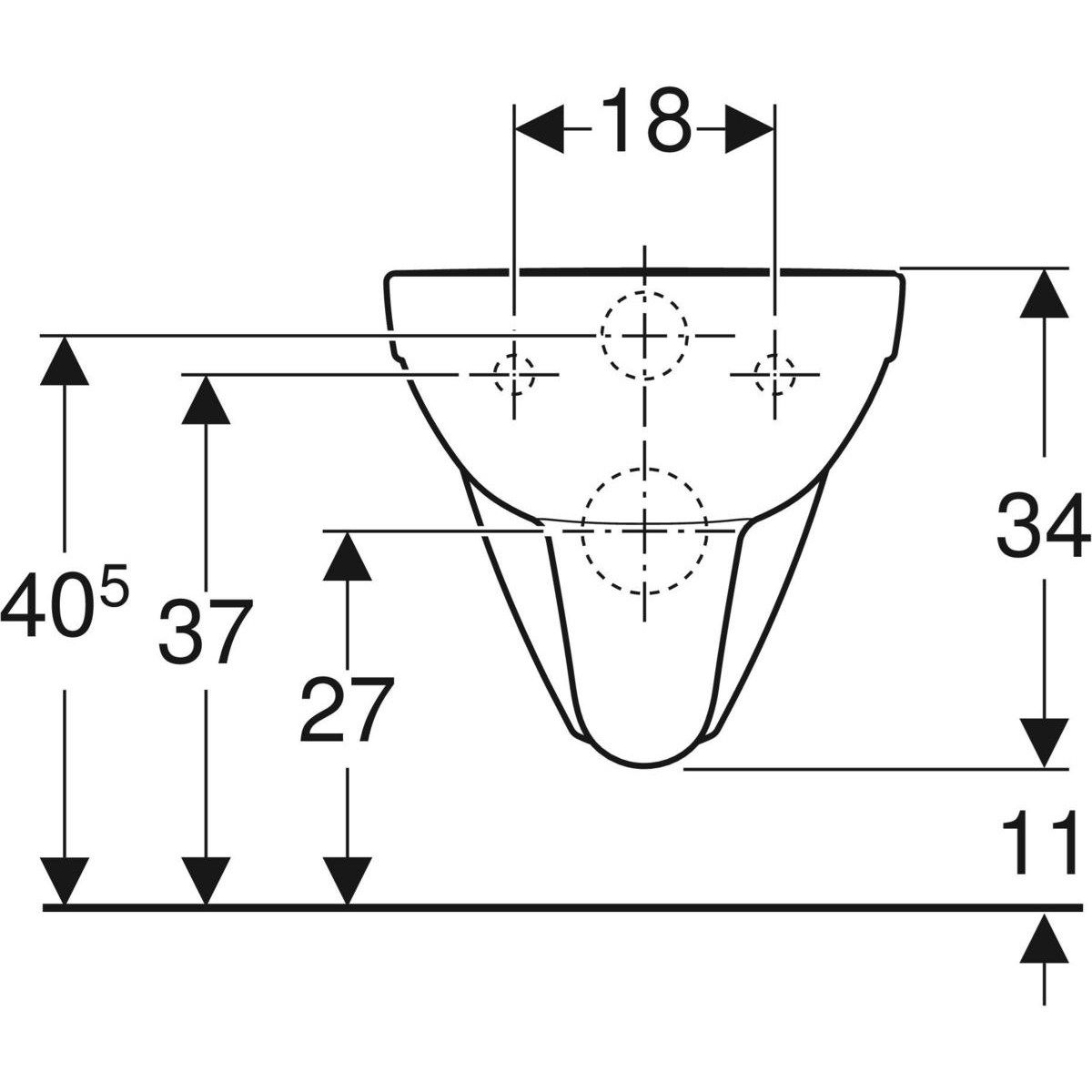 Подвесной туалет в витрине Geberit Selnova ARCH-00145975 - Вид №3