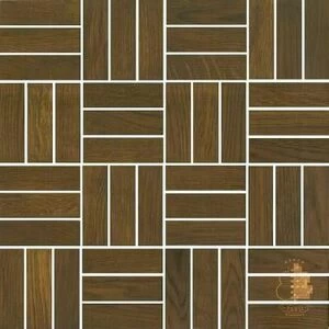 Мозаика и 3D панели из дерева Tarsi Паркет 3013 Дуб Селект с брашью (Текстурированная) 331х331 мм.