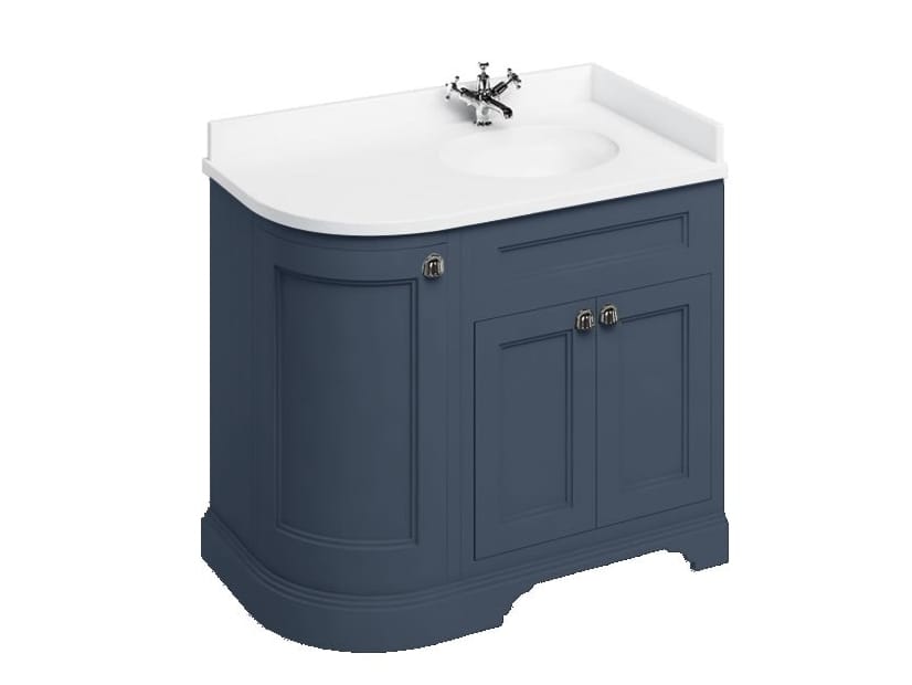 Деревянный угловой умывальник с дверцами Burlington MINERVA ARCH-00071219 - Вид №6