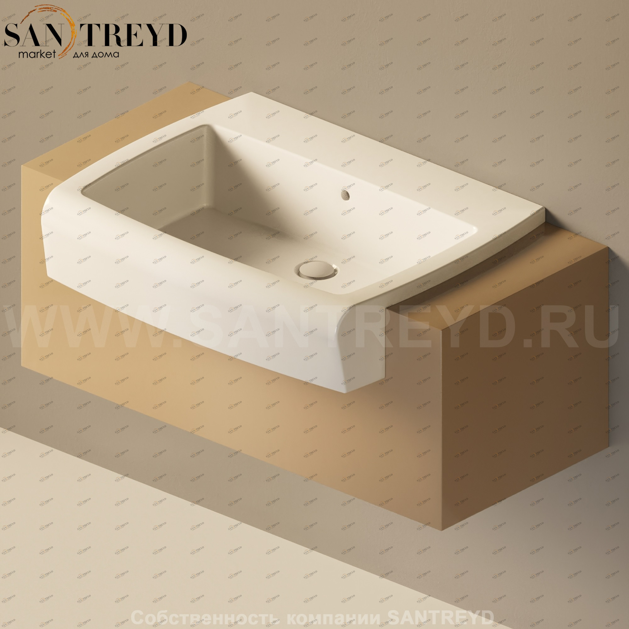 Flaminia UNA Консоль для раковины от 200 до 240 см коричневая UNA75C2.7503 Ceramica Flaminia UNA75C27503