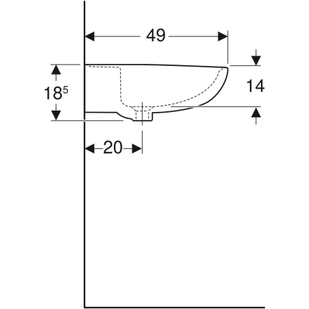K91065000 Раковина Kolo Rekord Geberit  - Вид №13